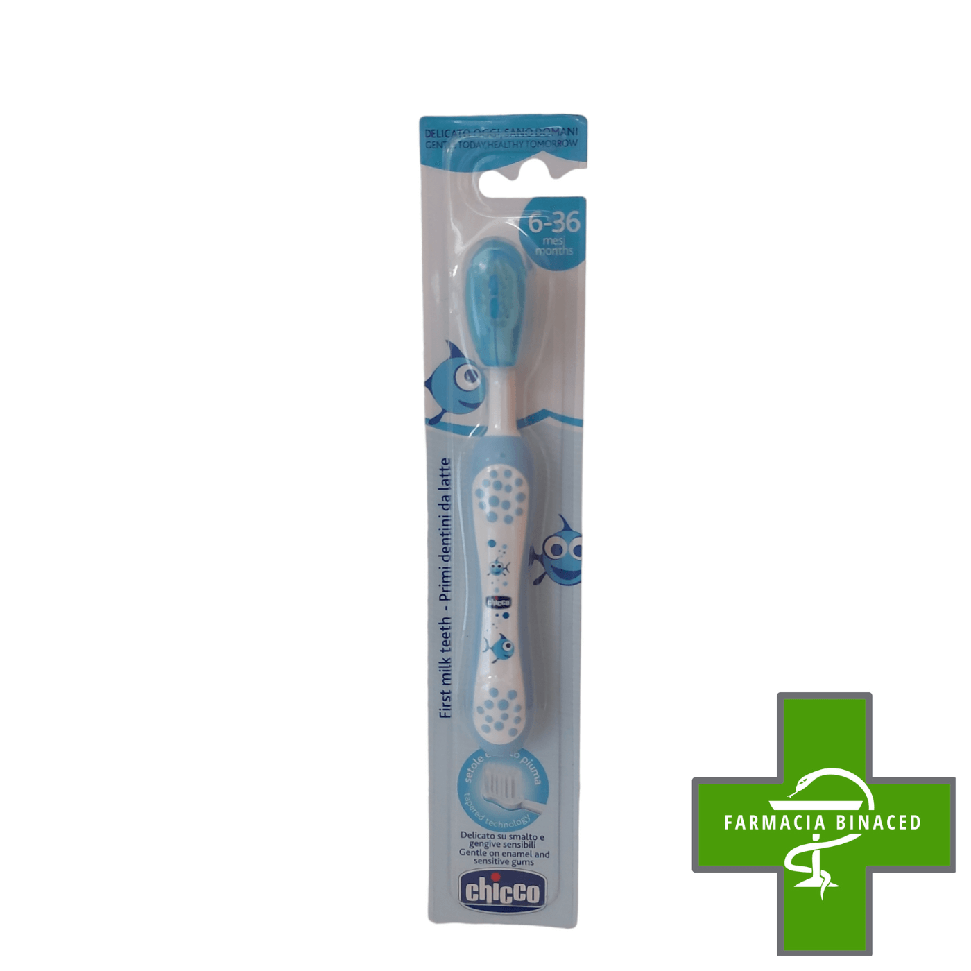 CHICCO CEPILLO BABY 6-36 MESES AZUL_