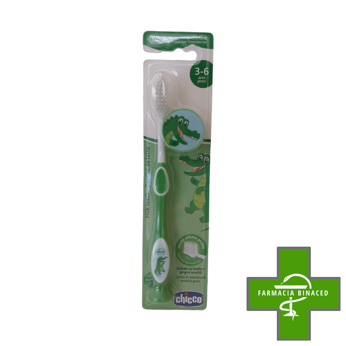 CHICCO CEPILLO INFANTIL 3-6 AÑOS VERDE_