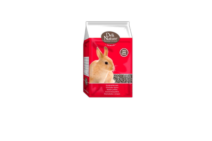 PIENSO DE PELLET PREMIUM 100 % NATURAL PARA CONEJOS  4KG