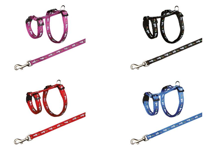 ARNES CON CORREA PARA CONEJOS Y CONEJO ENANOS 25–44 cm/10 mm