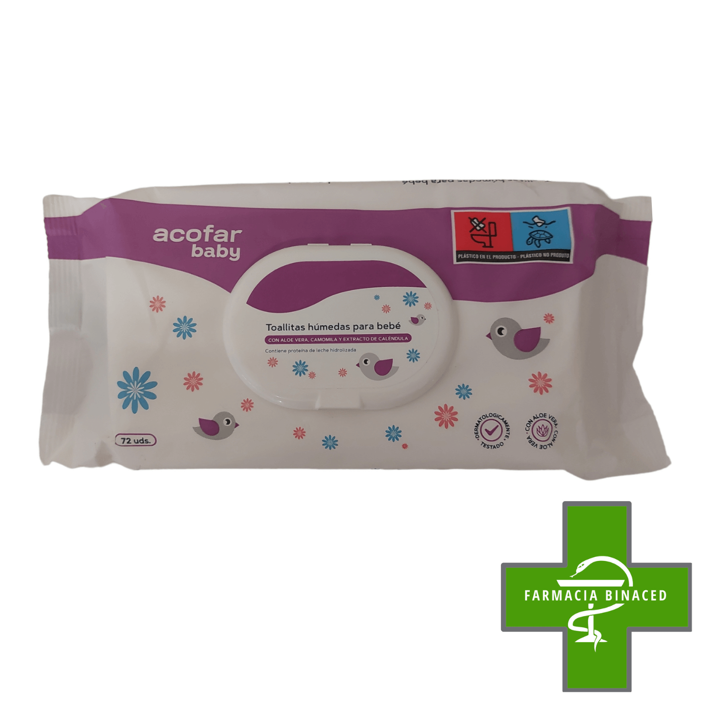 ACOFARBABY TOALLITAS HUMEDAS 72UDS