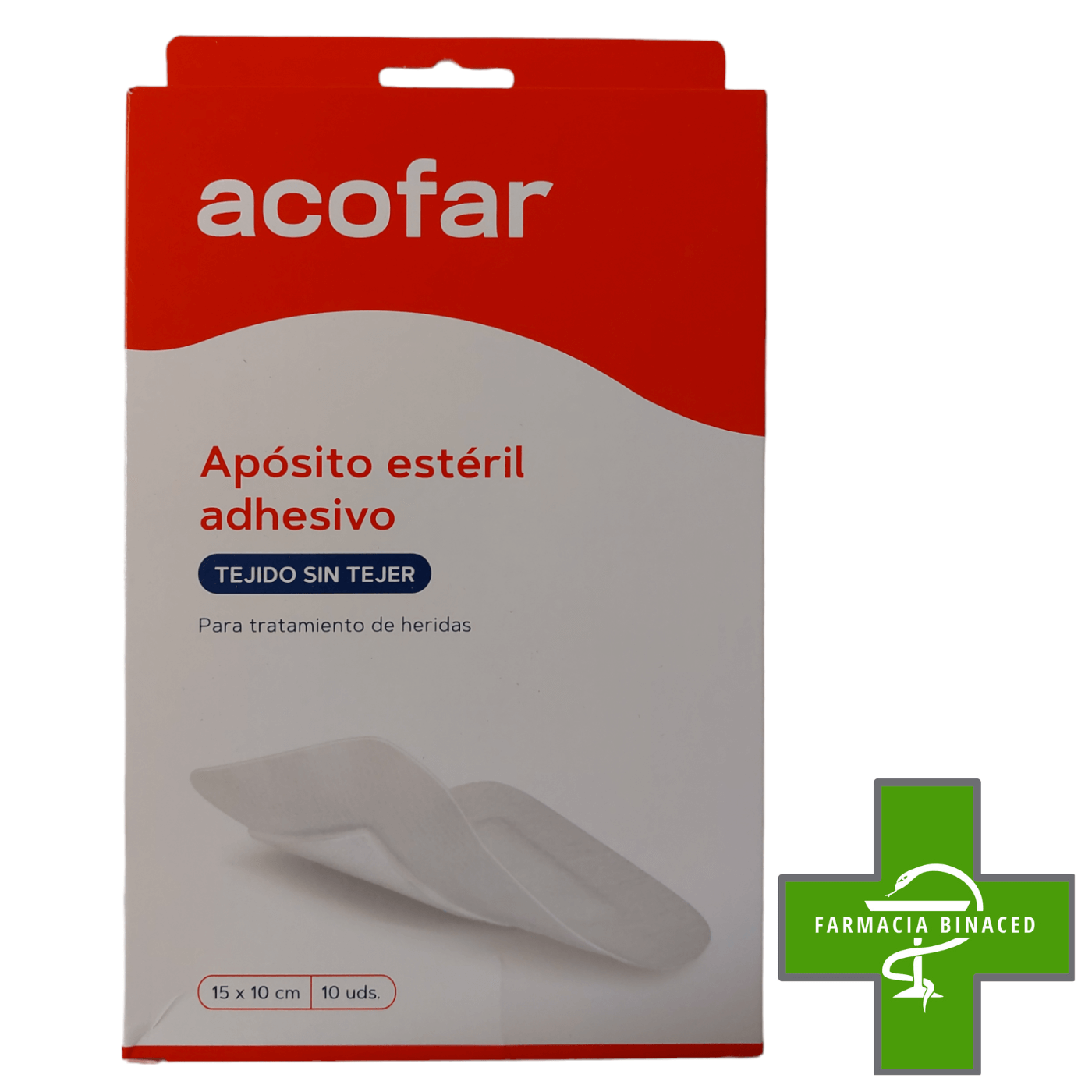 ACOFAR APOSITO ESTERIL 10X15CM 10U