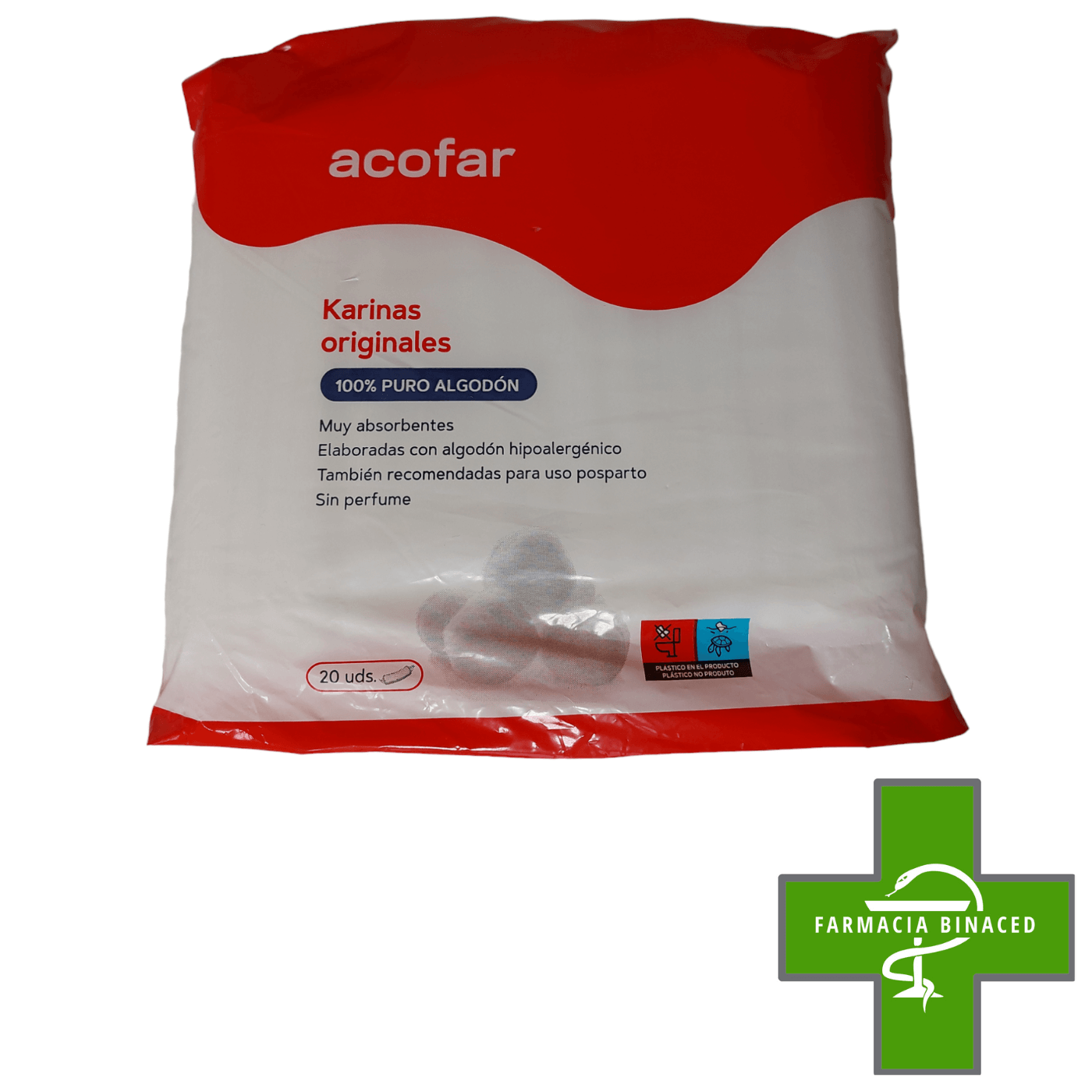 ACOFAR KARINAS ORIGINALES 20 COMPRESAS