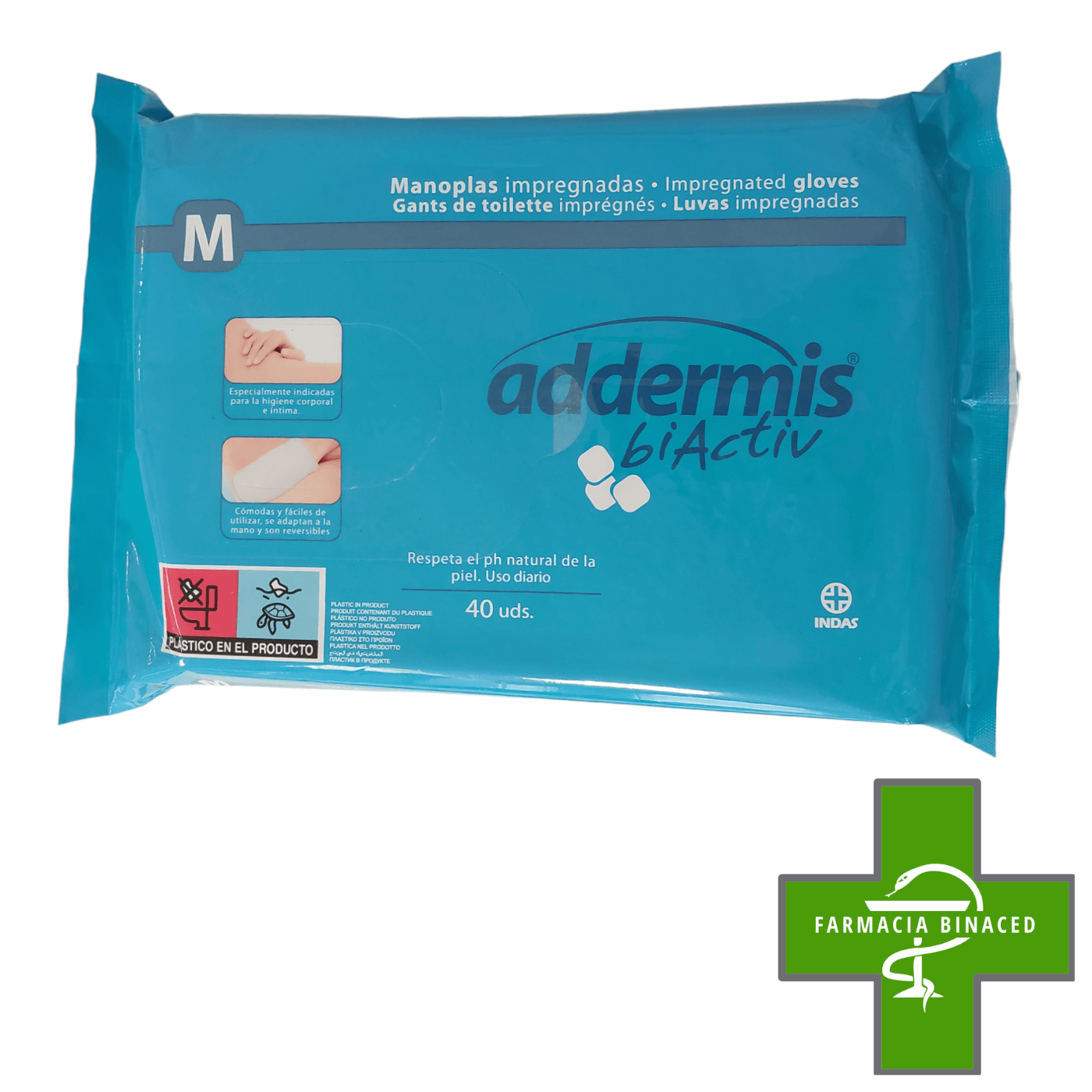 ADDERMIS MANOPLAS IMPREGNADAS 40U