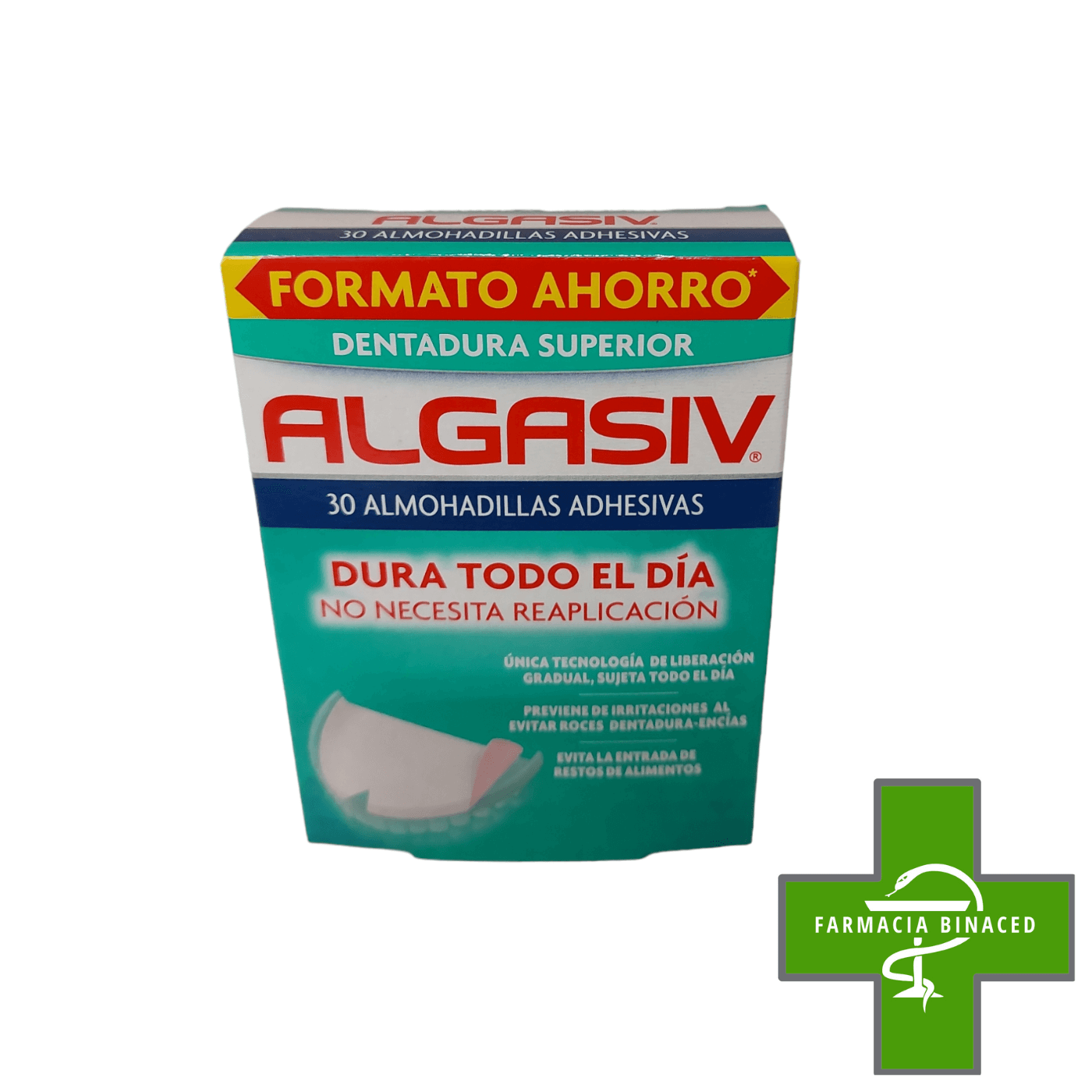 ALGASIV DENTADURA SUPERIOR 30 ALMOHADILLAS