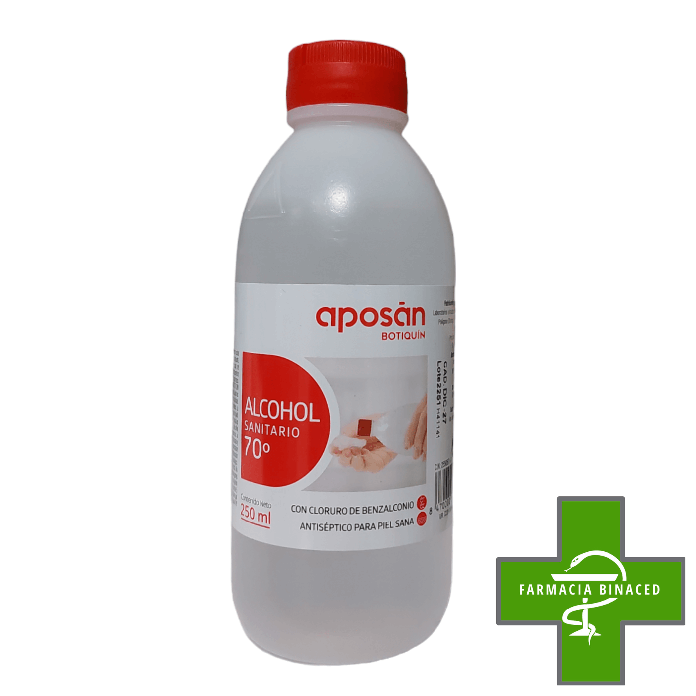 APOSAN ALCOHOL SANITARIO 70º 250ML