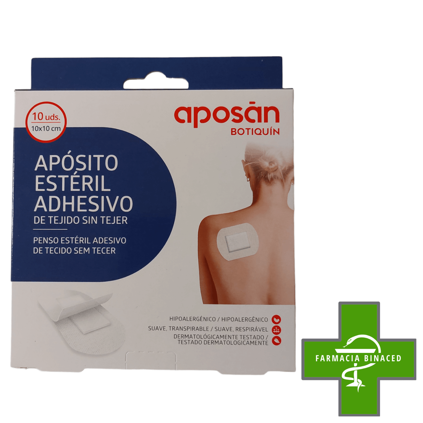 APOSAN APOSITO ESTERIL 10X10CM 10U