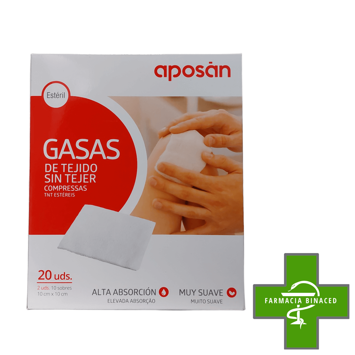 APOSAN GASA ESTERIL 10X10CM 20U