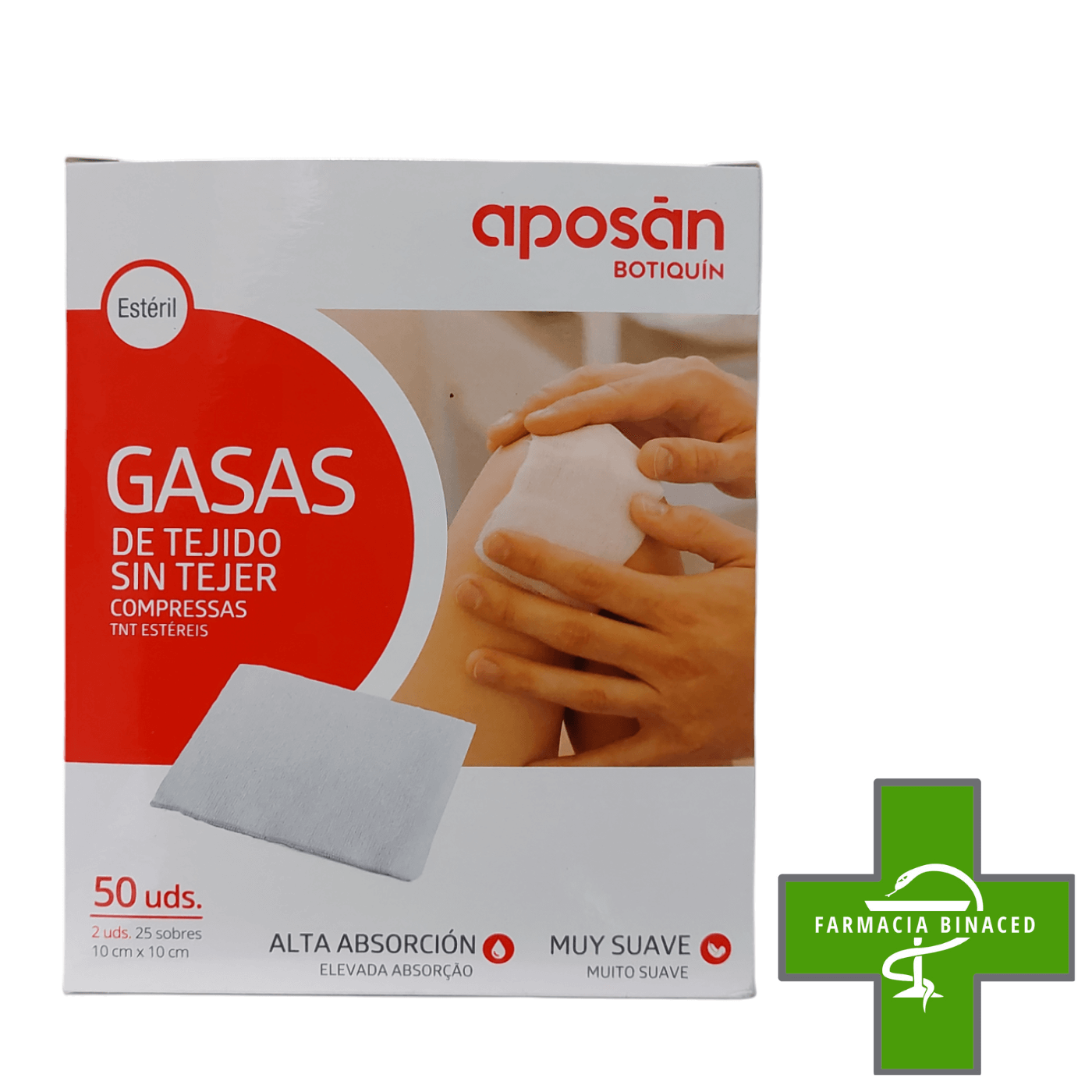 APOSAN GASA ESTERIL 10X10CM 50U