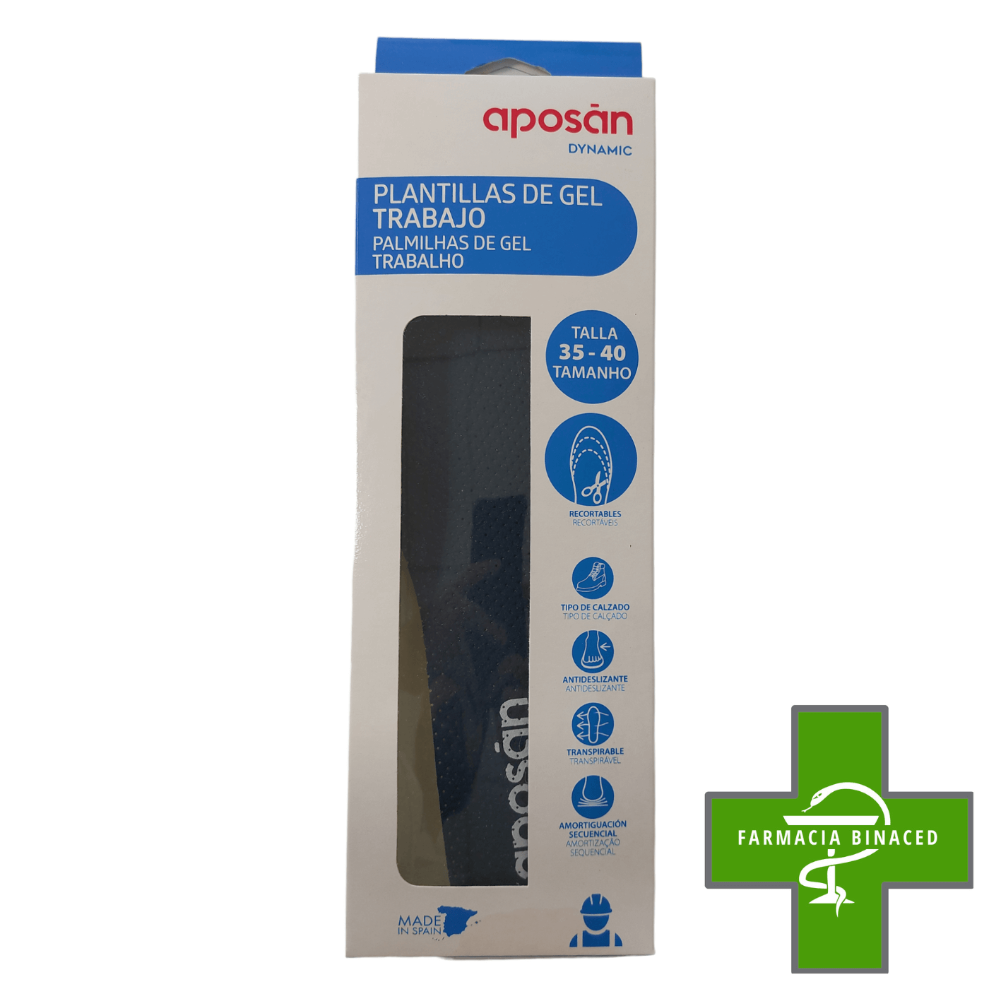 APOSAN PLANTILLAS DE GEL TRABAJO 35-40