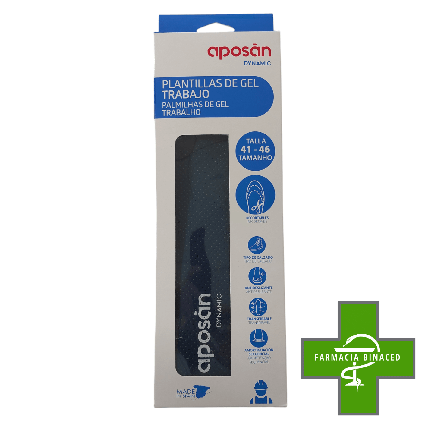 APOSAN PLANTILLAS DE GEL TRABAJO 41-46