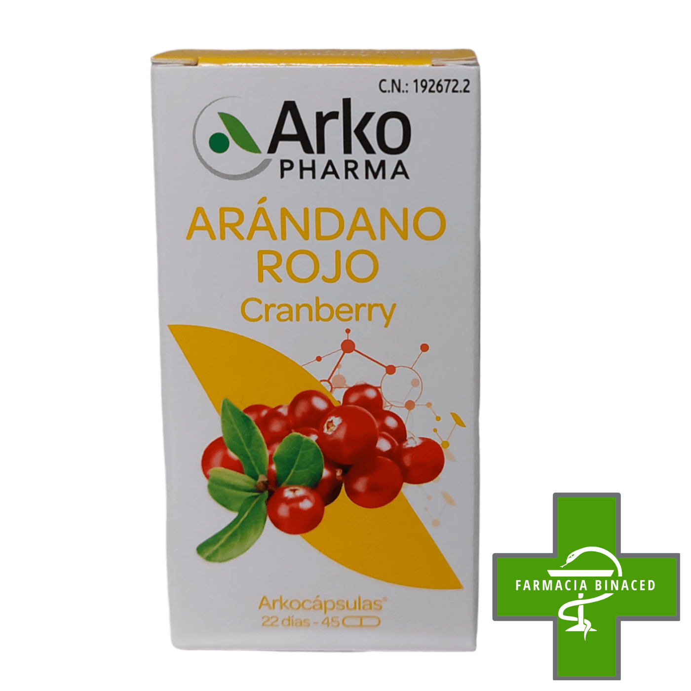 ARKOCAPSULAS ARANDANO ROJO 45 CAPS