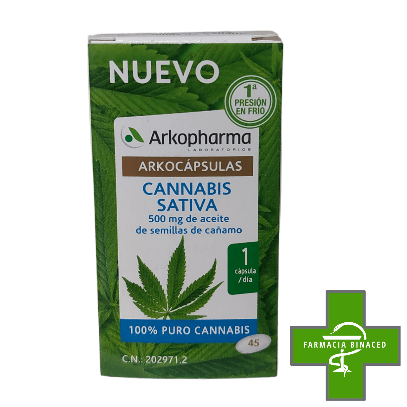 ARKOCAPSULAS CANNABIS SATIVA 45 CAPS