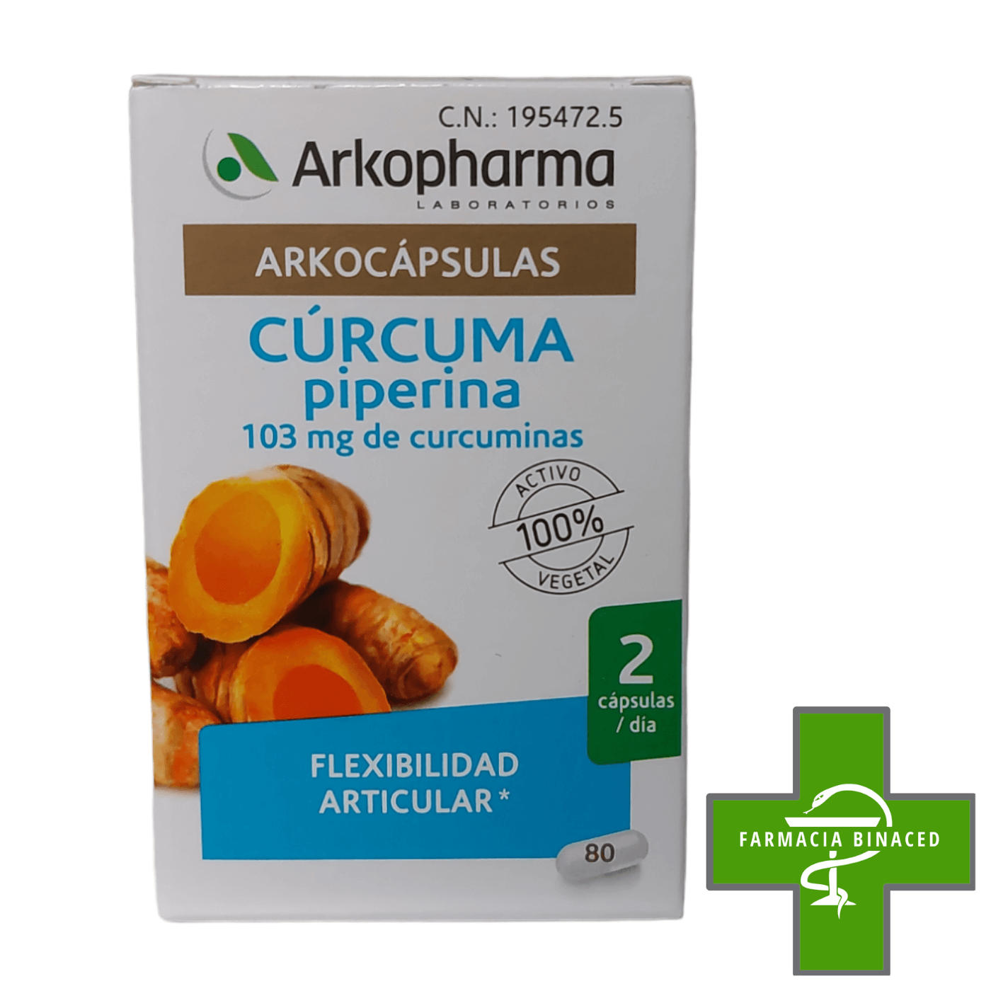 ARKOCAPSULAS CURCUMA 80 CAPSULAS