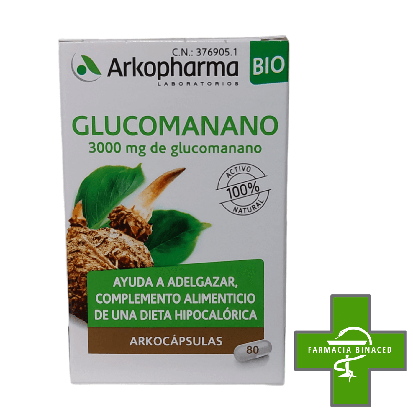 ARKOCAPSULAS GLUCOMANANO 80 CAPS