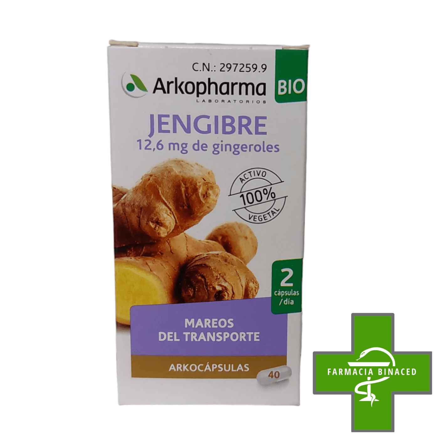 ARKOCAPSULAS JENGIBRE 40 CAPSULAS