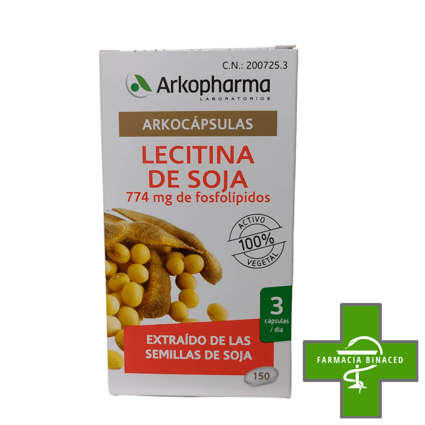 ARKOCAPSULAS LECITINA DE SOJA 150 CAPS_2