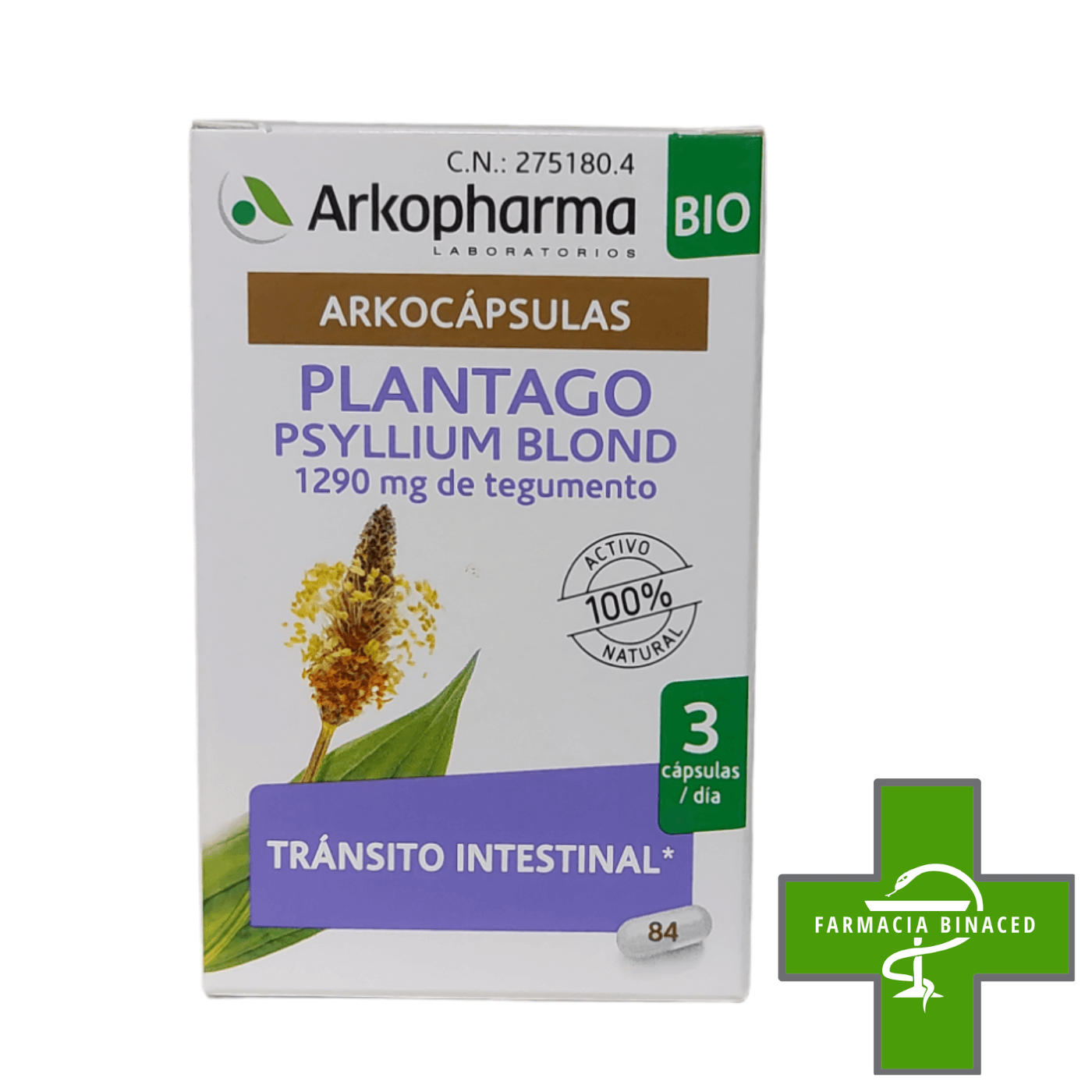 ARKOCAPSULAS PLANTAGO 84 CAPS