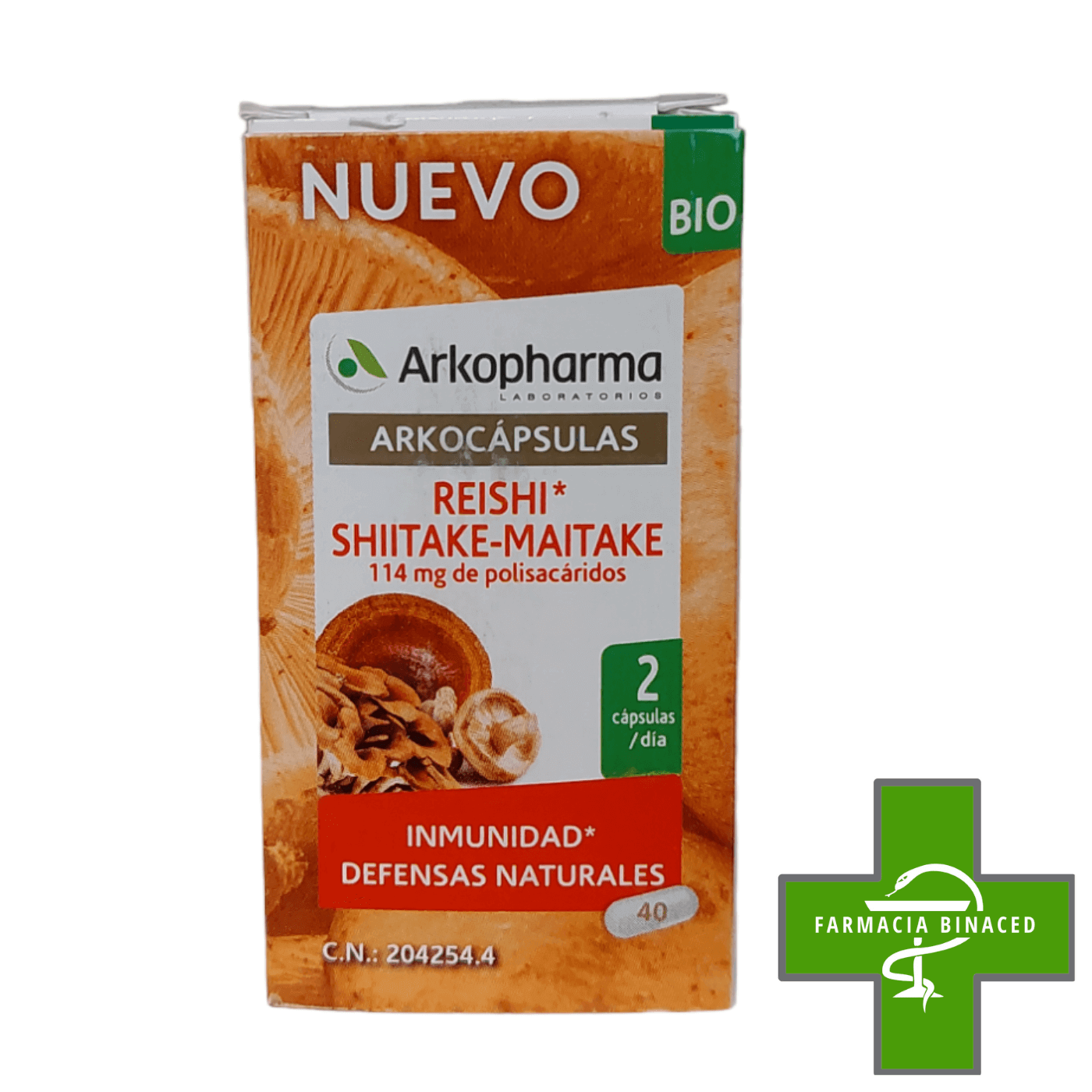 ARKOCAPSULAS REISHI SHIITAKE 40 CAPS_2