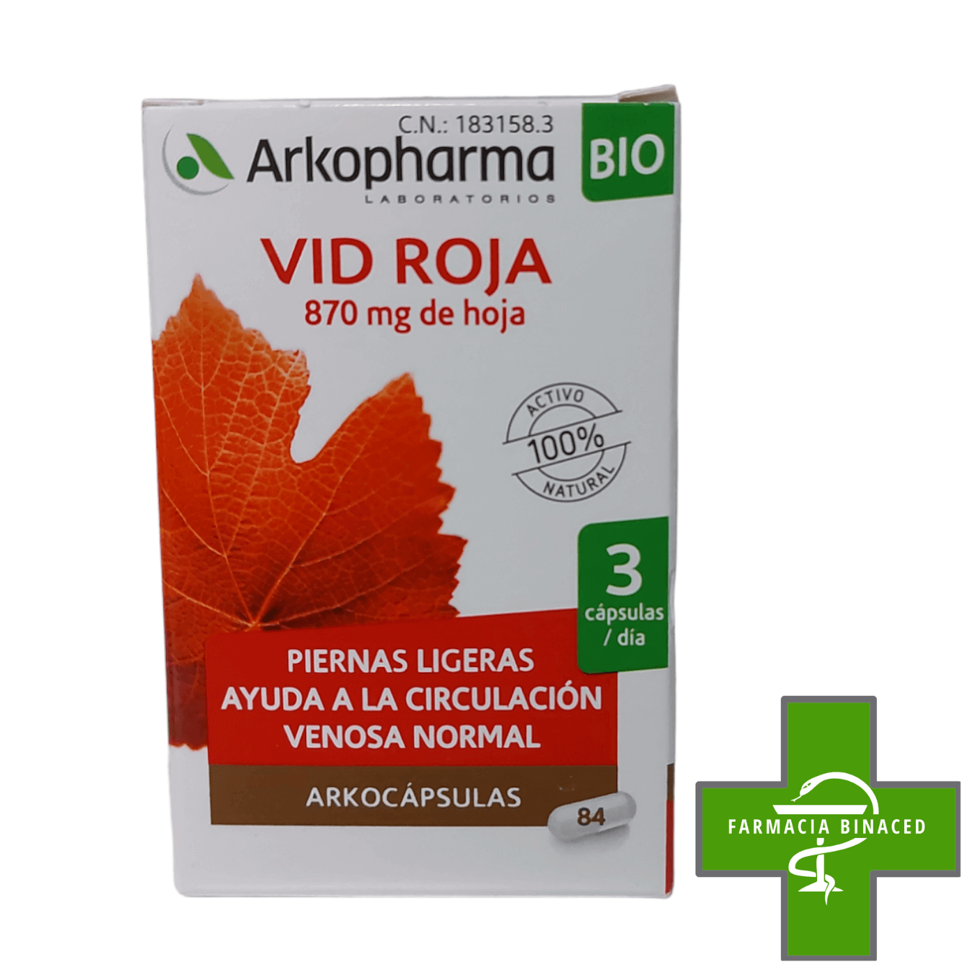 ARKOCAPSULAS VID ROJA 84 CAPS_2