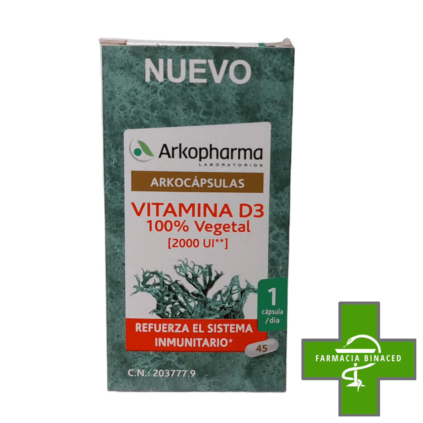 ARKOCAPSULAS VITAMINA D3 45 CAPS_2
