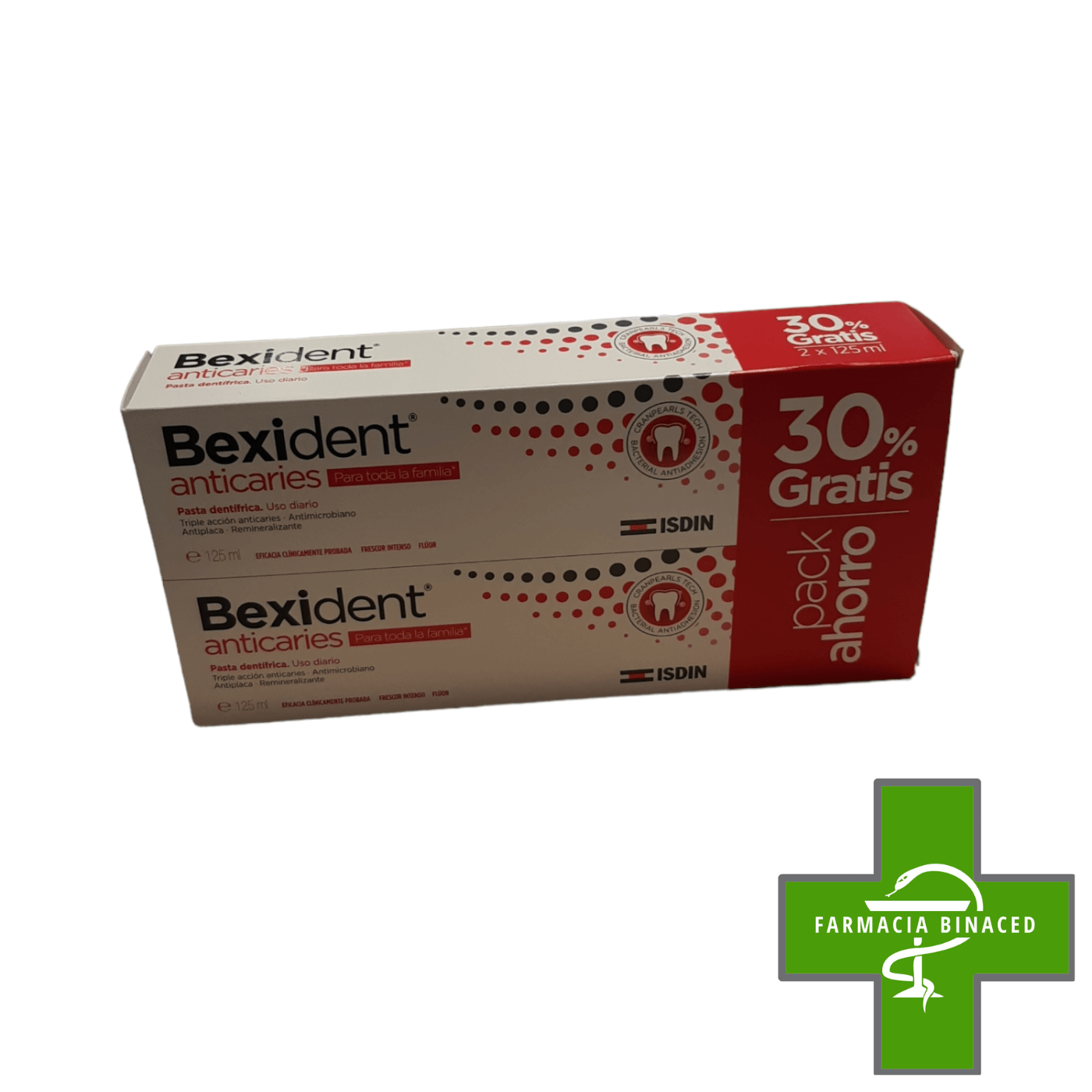 BEXIDENT DUPLO PASTA ANTICARIES 125+125ML