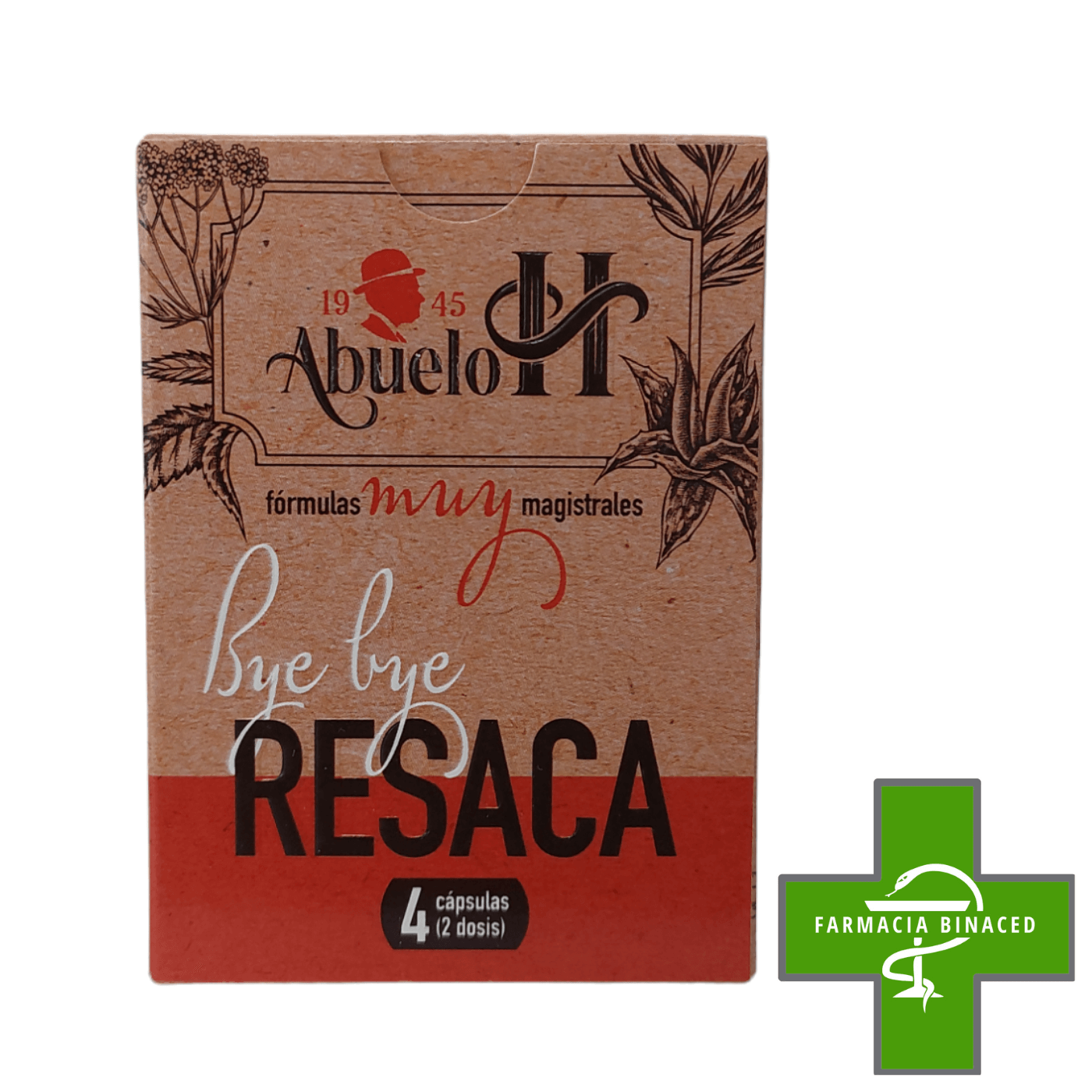 BYE BYE RESACA 4 CAPSULAS