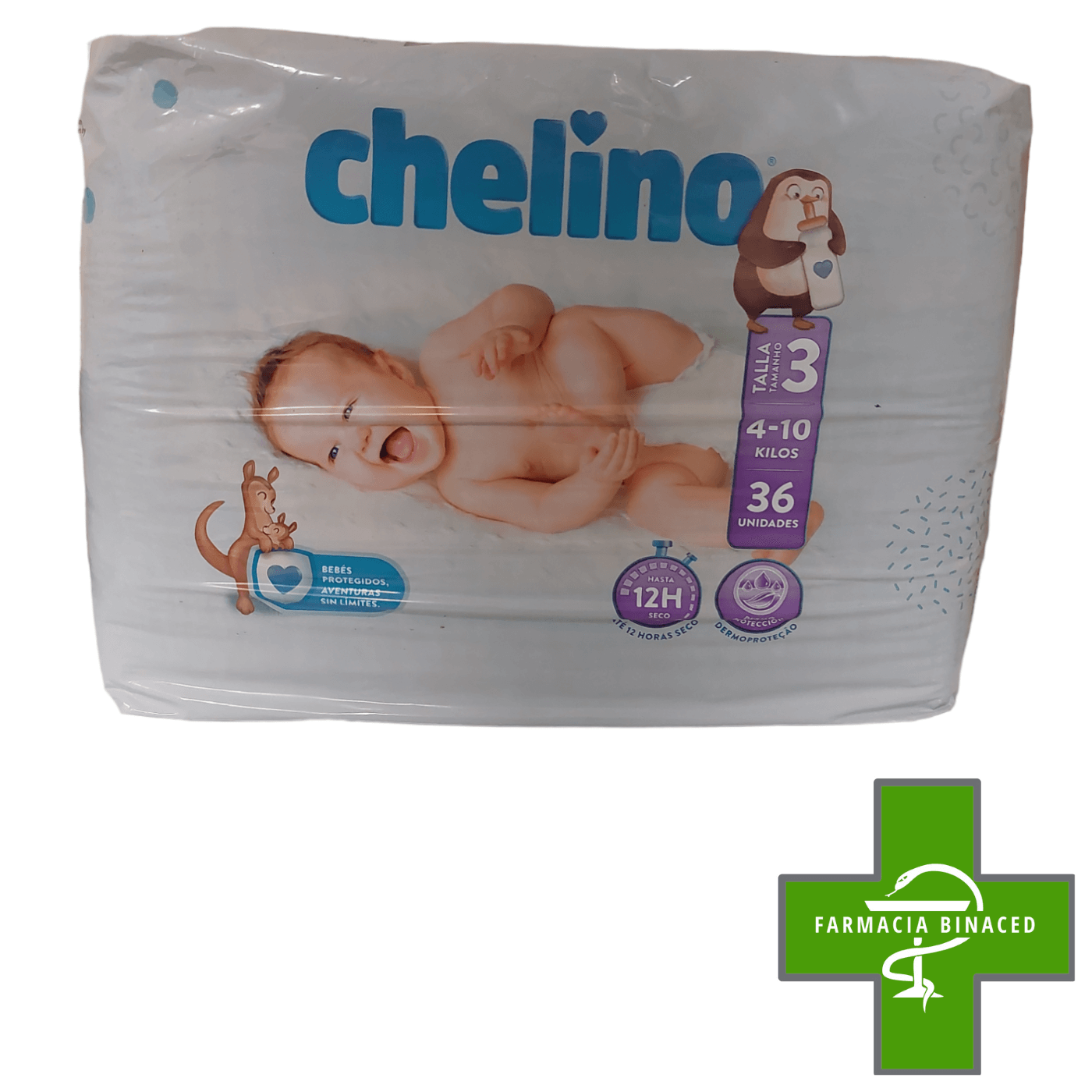 CHELINO 3 PAÑAL 4-10KG 36UDS