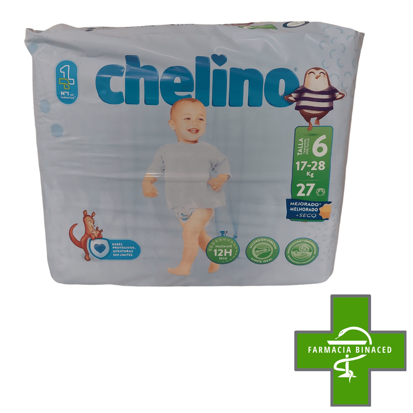 CHELINO 6 PAÑAL 17-28KG 27UDS