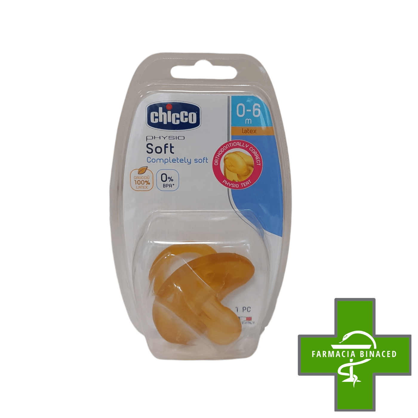 CHICCO CHUPETE PHYSIOSOFT LATEX 0 a 6M
