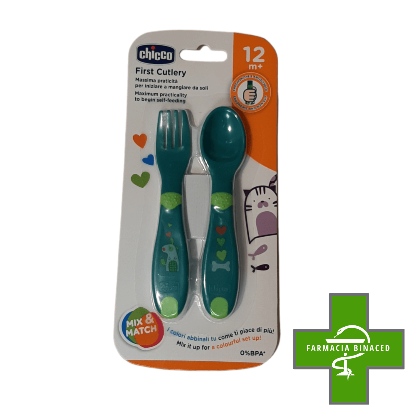 CHICCO PRIMEROS CUBIERTOS +12M