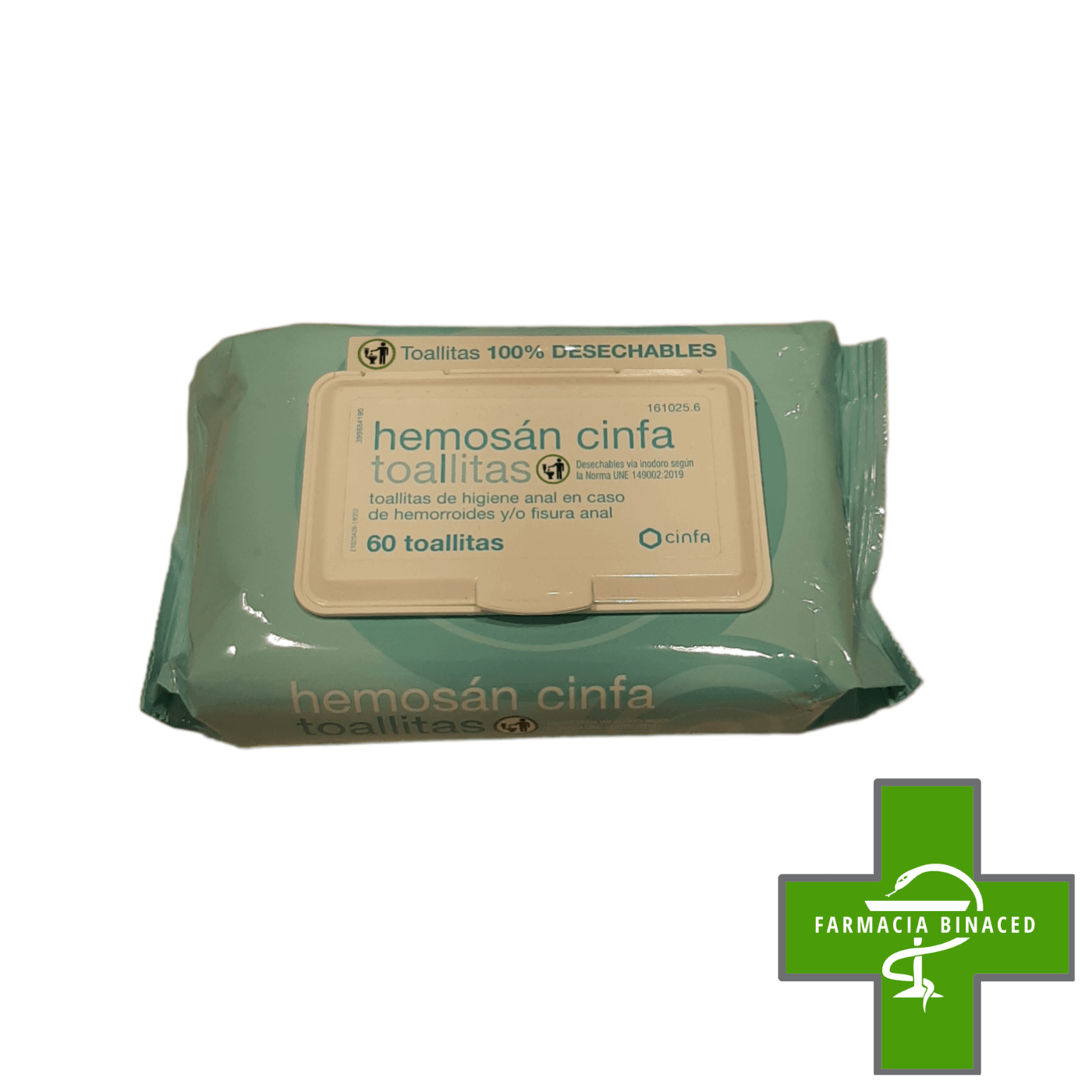HEMOSAN CINFA TOALLITAS HIGIENE ANAL 60 TOALLITAS