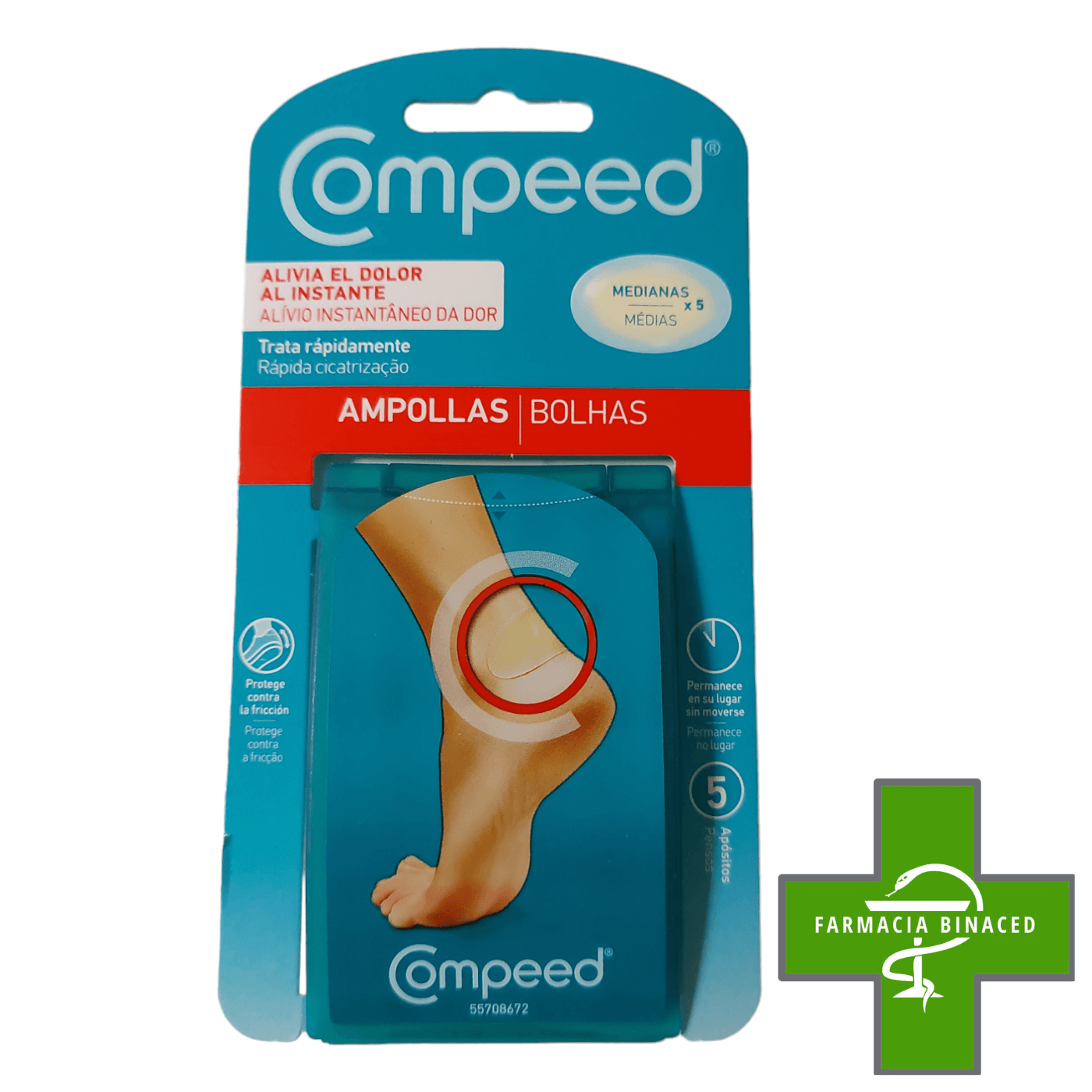 COMPEED AMPOLLAS MEDIANAS 5U