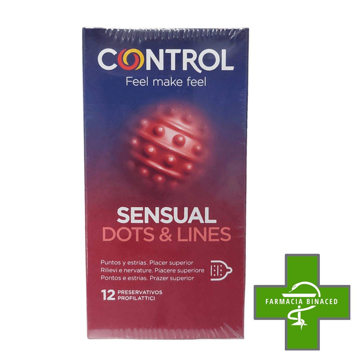 CONTROL DOTSLINES 12 PRESERVATIVOS