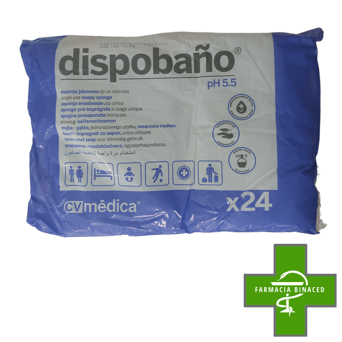 DISPOBAÑO ESPONJAS JABONOSAS 24U