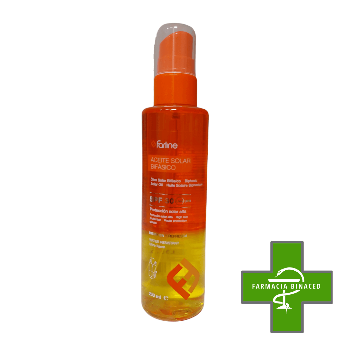 FARLINE ACEITE SOLAR BIFASICO 30 200ML