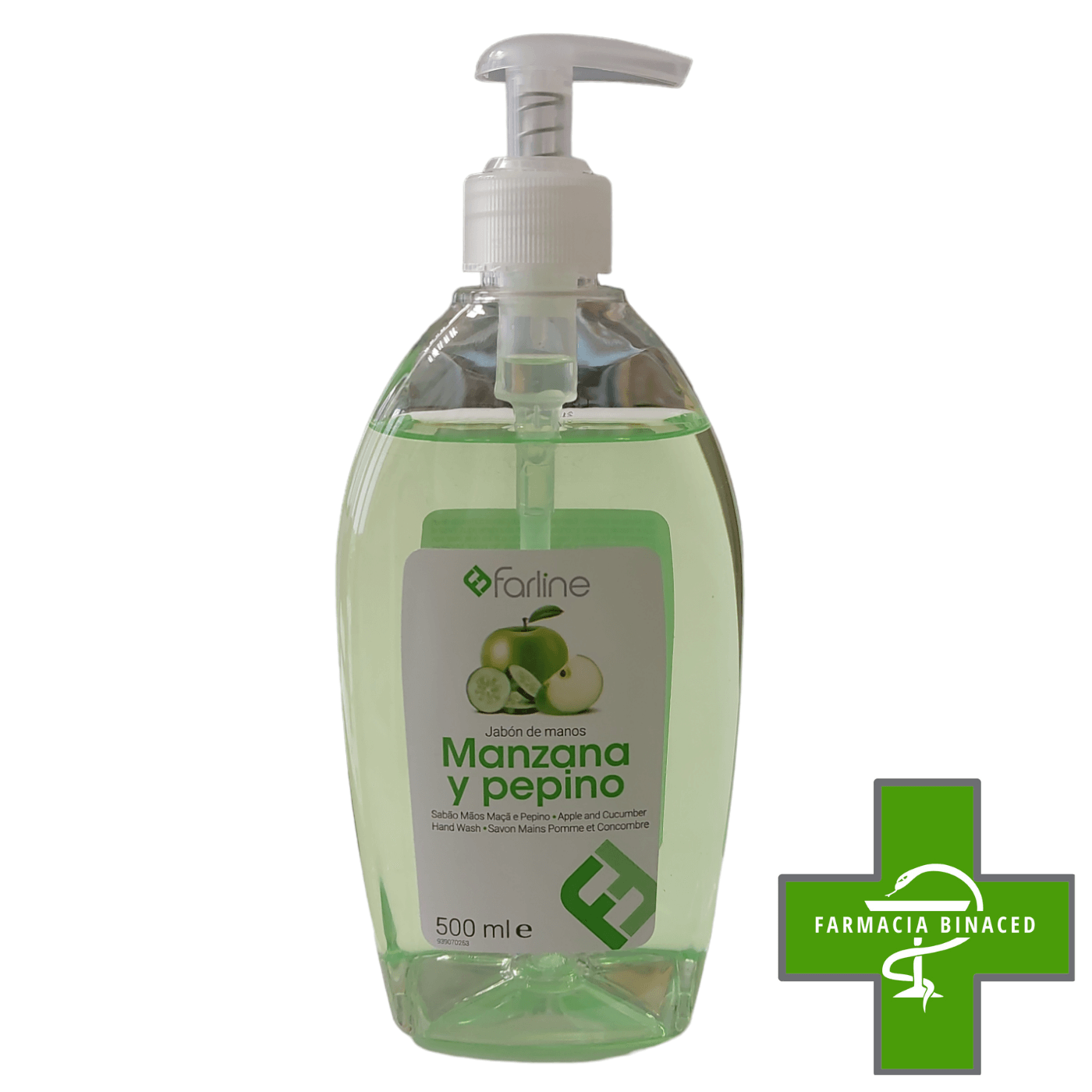 FARLINE JABON DE MANOS MANZANA Y PEPINO 500ML