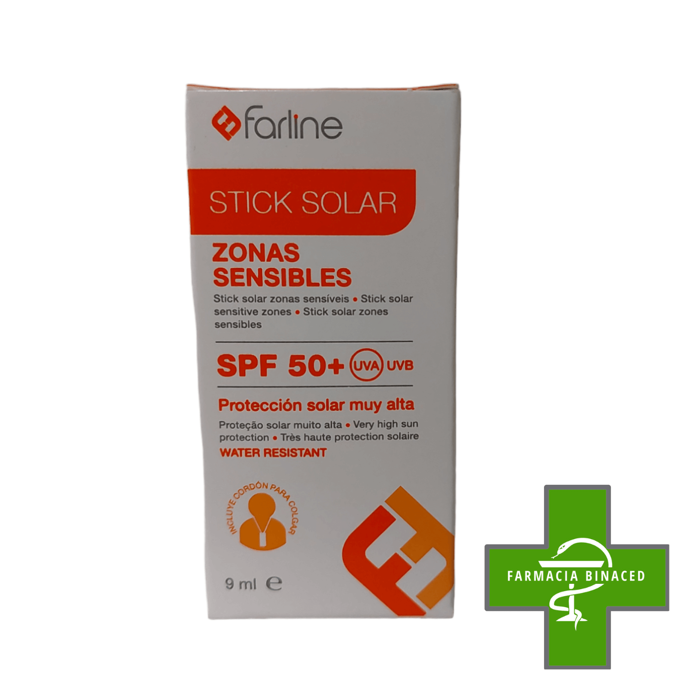 FARLINE STICK SOLAR ZONAS SENSIBLES 50+ 9ML