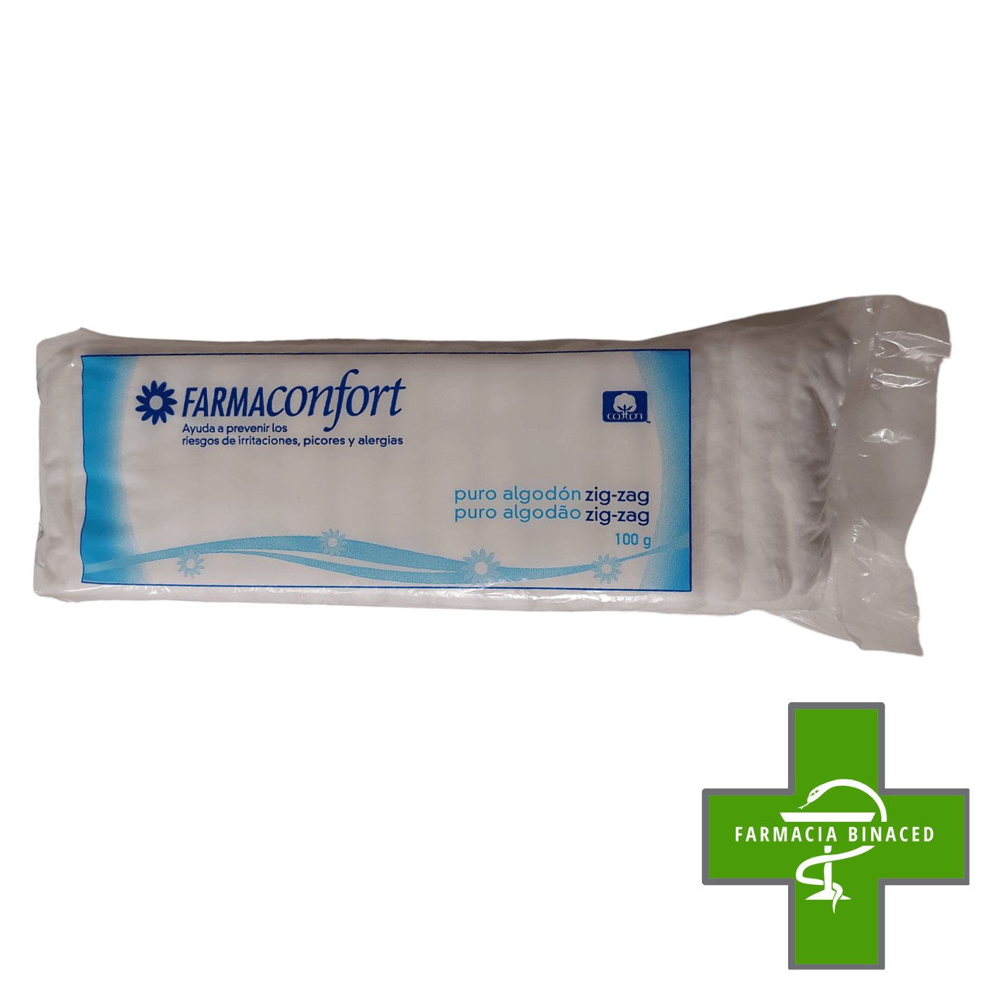 FARMACONFORT ALGODON PURO ZIG ZAG 100G