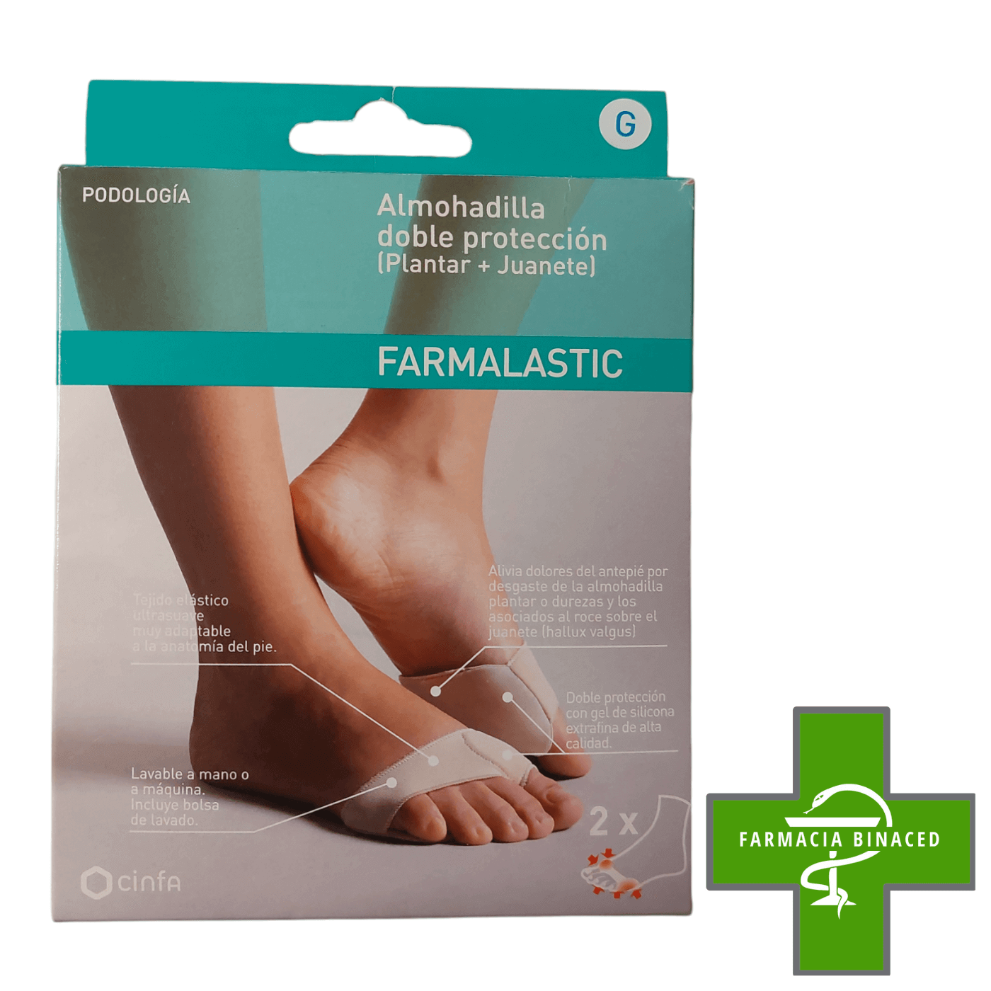 FARMALASTIC ALMOHADILLA PLANTAR + JUANETE G_2