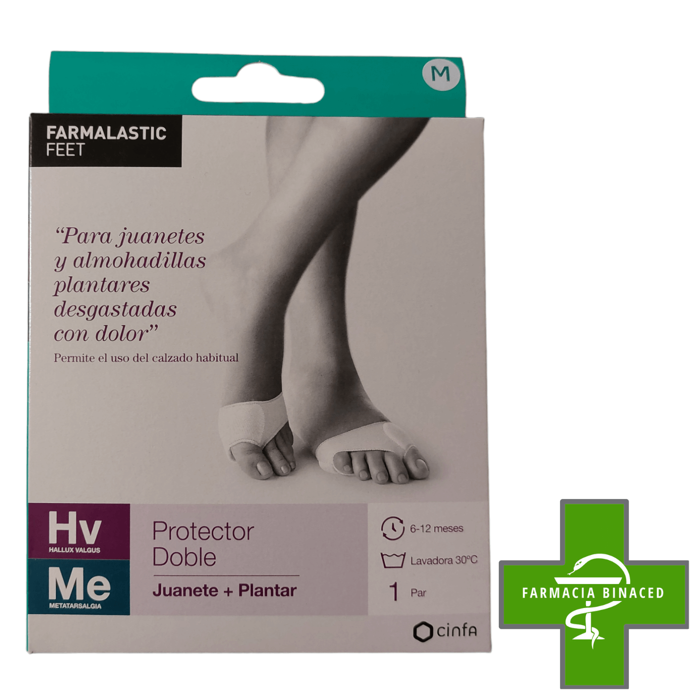 FARMALASTIC ALMOHADILLA PLANTAR + JUANETE M