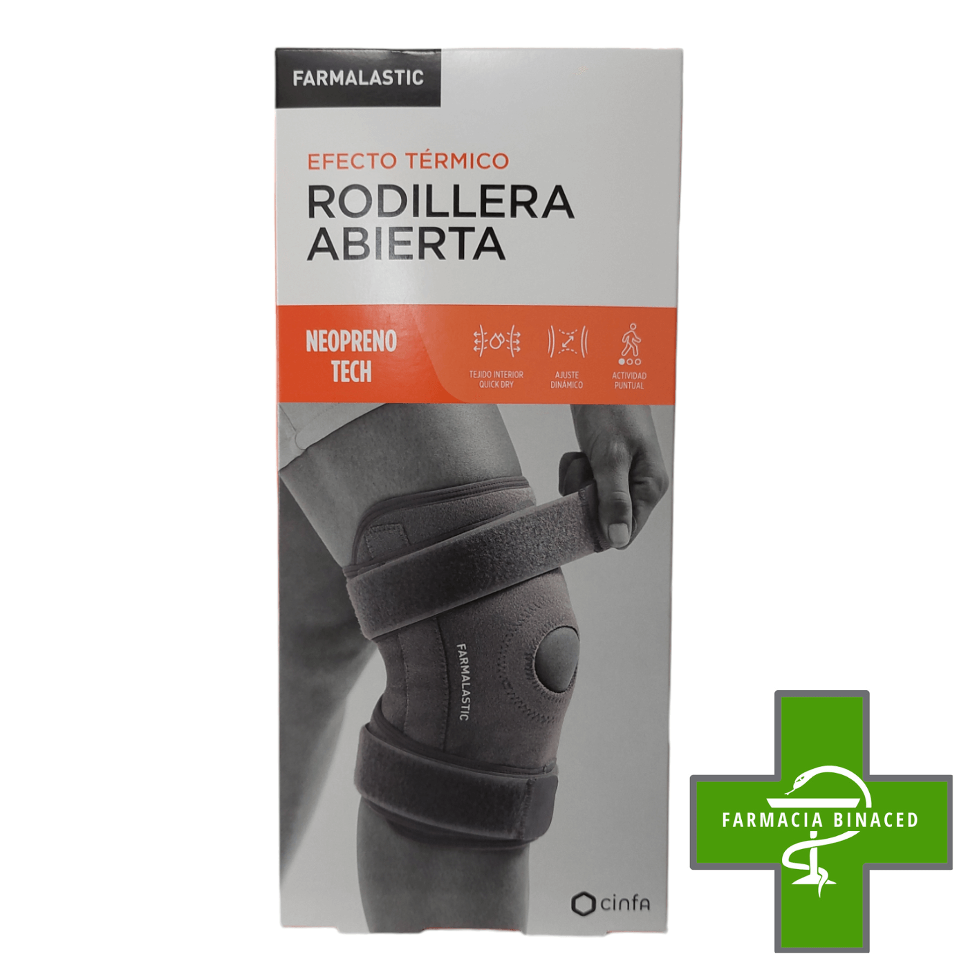 FARMALASTIC RODILLERA ABIERTA NEOPRENO