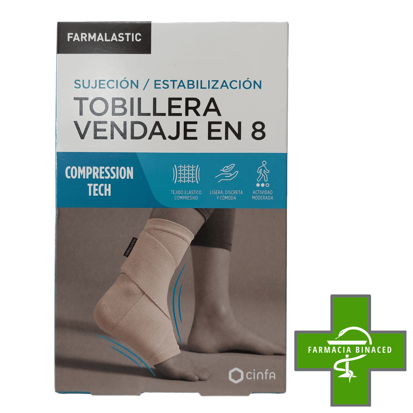 FARMALASTIC TOBILLERA VENDAJE EN 8 TALLA G_2