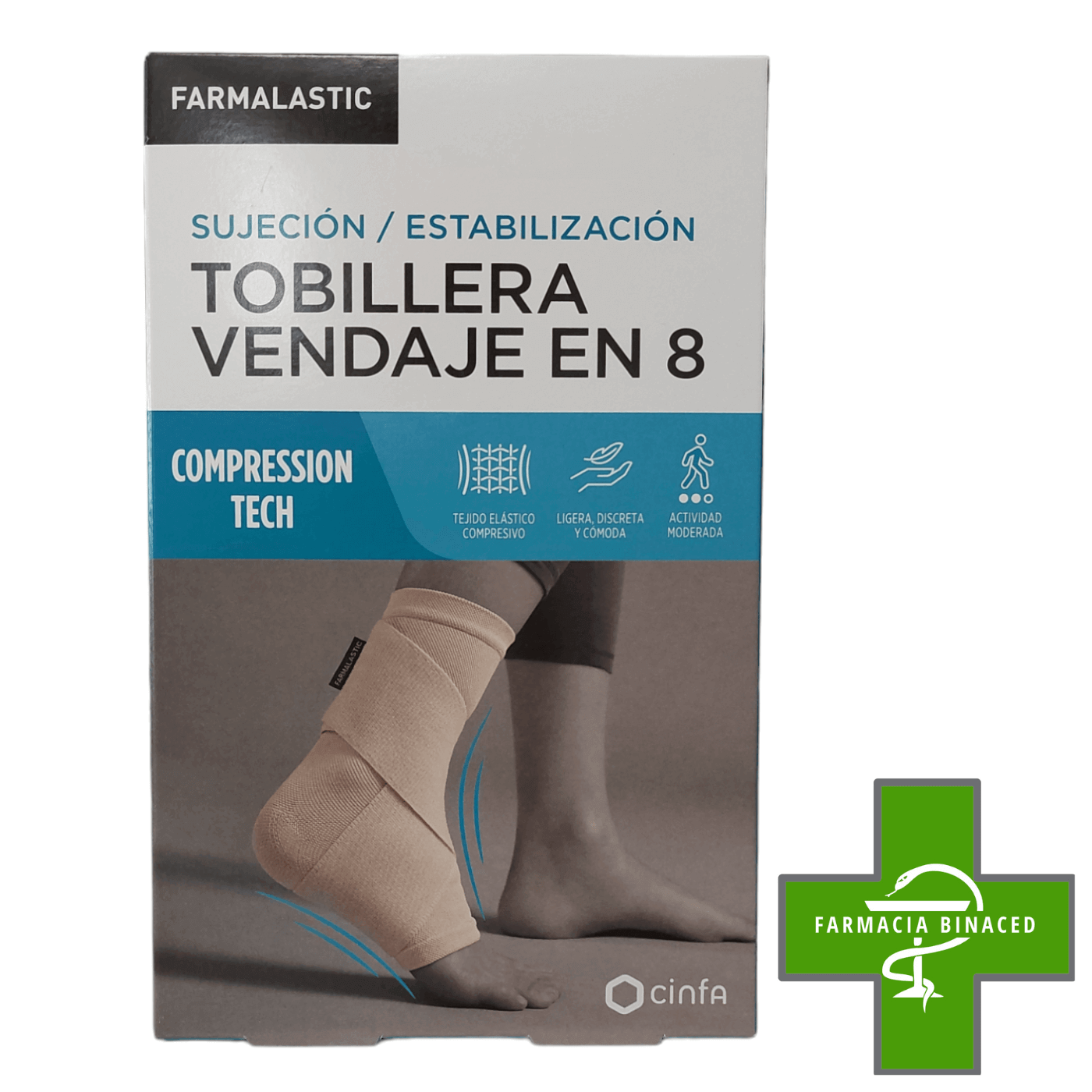 FARMALASTIC TOBILLERA VENDAJE EN 8 TALLA M_2