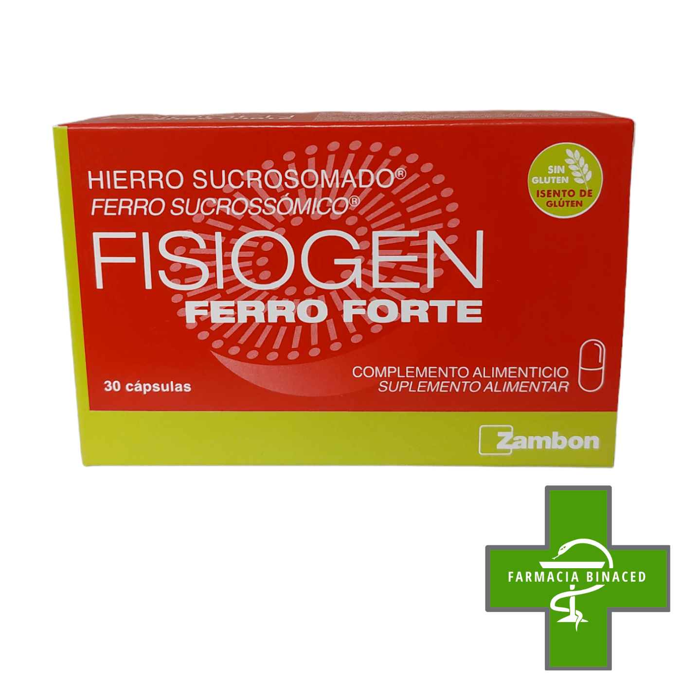FISIOGEN FERRO FORTE 30 CAPSULAS