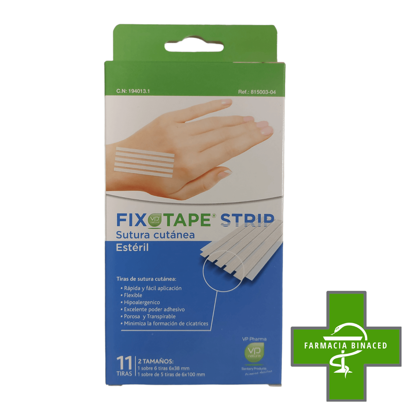 FIXOTAPE STRIP 11 TIRAS DE APROXIMACION