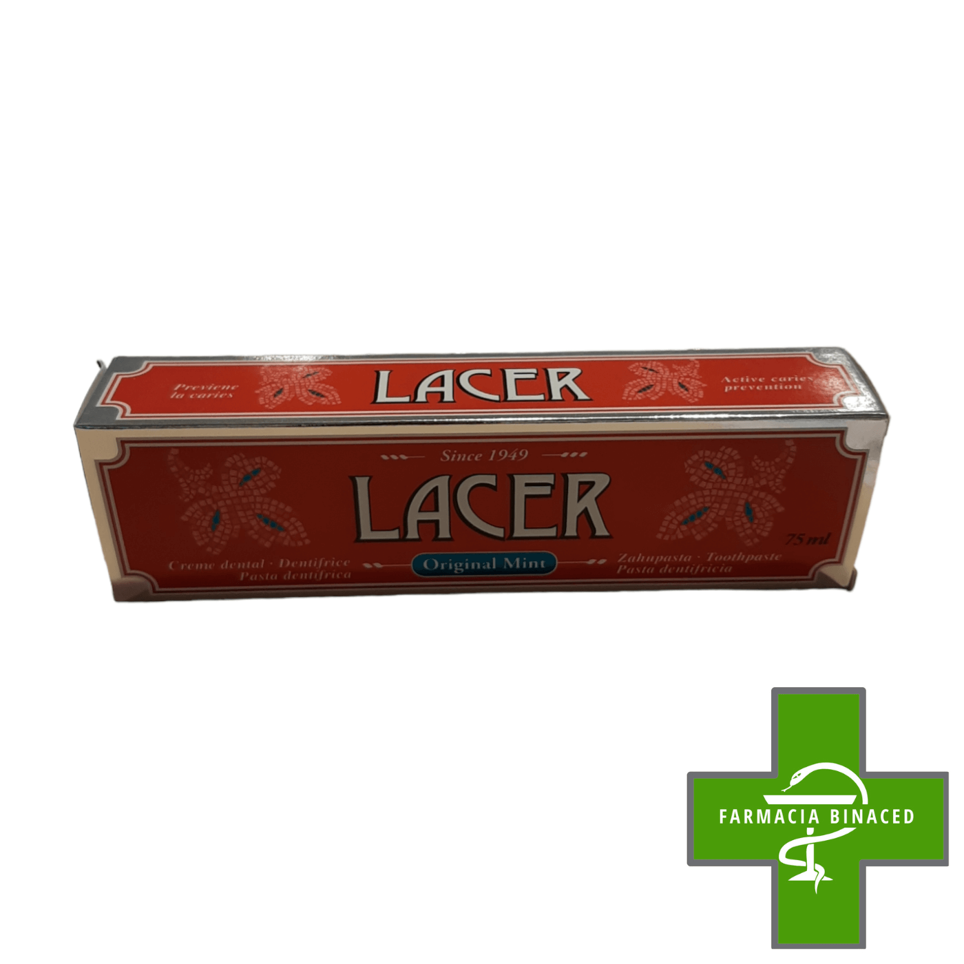 LACER PASTA ORIGINAL MENTOLADA 75ML