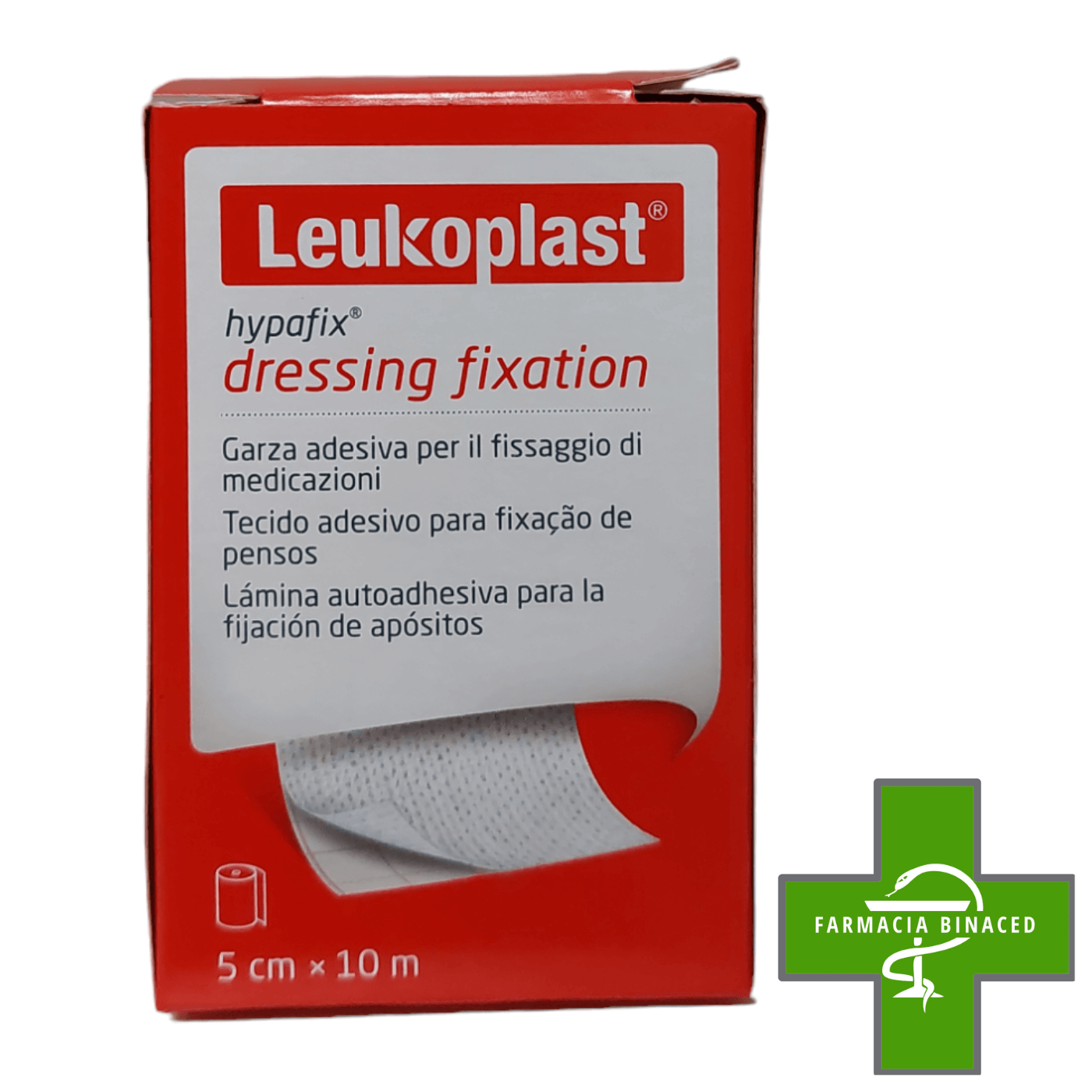 LEUKOPLAST HYPAFIX LAMINA AUTOADHESIVA 5CMX10M