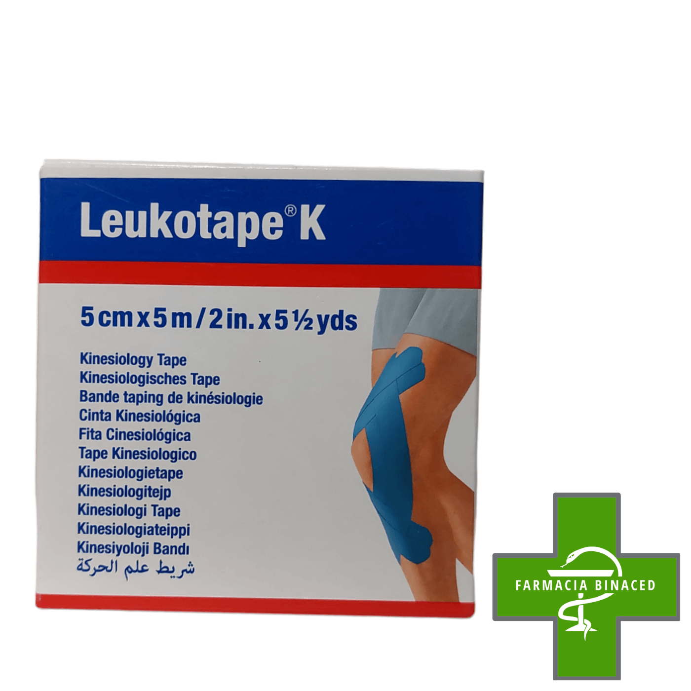 LEUKOTAPE K AZUL SIN LATEX 5CMX5M