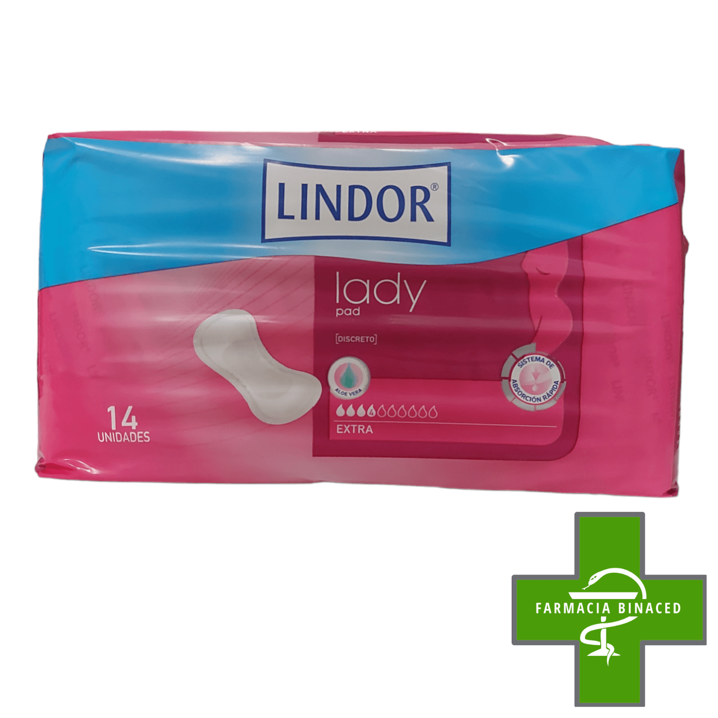 LINDOR LADY PAD EXTRA 14 COMPRESAS